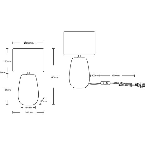 HLW LED LED Tafellamp Trion Kalan - Ronde  &  Styling