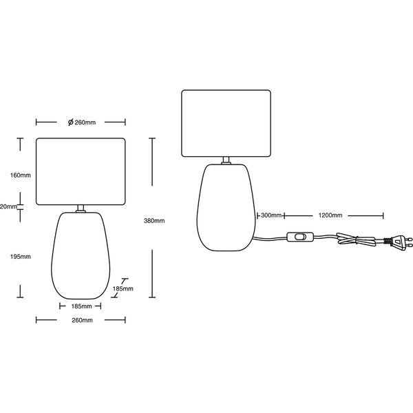HLW LED LED Tafellamp Trion Kalan - Ronde  &  Styling