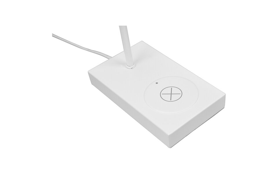 HLW LED LED Tafellamp Mat Wit met E27, Beam Angle verstelbaar en inductief laadstation