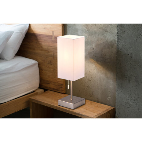 HLW LED LED Tafellamp Trion Oscar - Rechthoekige , Beam Angle Verstelbaar, Mat Nikkel HLW LED LED Tafellamp Trion Oscar - Rechthoekige , Beam Angle Verstelbaar, Mat Nikkel