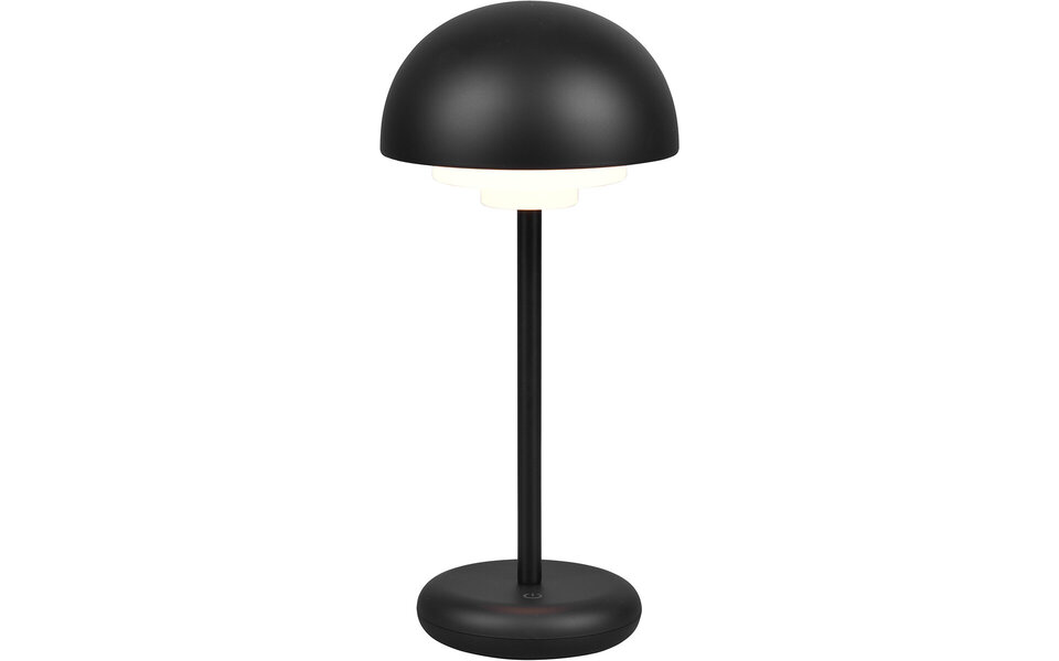 HLW LED Dimbare LED Tafellamp met Oplaadbare Batterijen - Warm Wit 3000K, Mat Zwart, Spatwaterdicht IP44 HLW LED Dimbare LED Tafellamp met Oplaadbare Batterijen - Warm Wit 3000K, Mat Zwart, Spatwaterdicht IP44