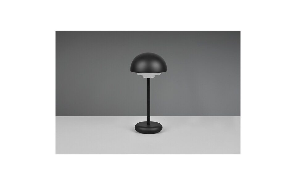 HLW LED Dimbare LED Tafellamp met Oplaadbare Batterijen - Warm Wit 3000K, Mat Zwart, Spatwaterdicht IP44 HLW LED Dimbare LED Tafellamp met Oplaadbare Batterijen - Warm Wit 3000K, Mat Zwart, Spatwaterdicht IP44