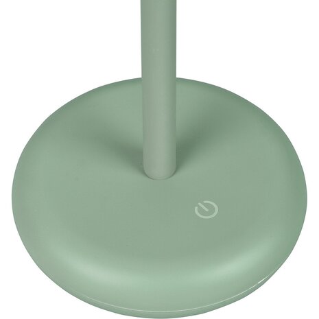 HLW LED Dimbare LED Tafellamp 2W - Rond, Warm Wit 3000K, Spatwaterdicht IP44, Mat Groen HLW LED Dimbare LED Tafellamp 2W - Rond, Warm Wit 3000K, Spatwaterdicht IP44, Mat Groen