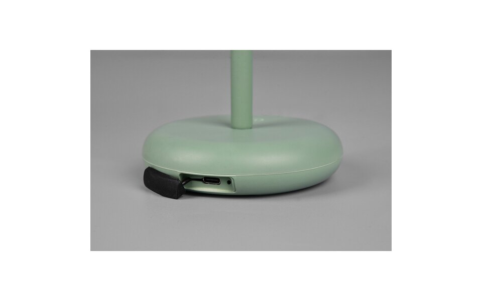 HLW LED Dimbare LED Tafellamp 2W - Rond, Warm Wit 3000K, Spatwaterdicht IP44, Mat Groen