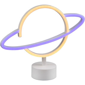 LED Tafellamp met USB - Rond Mat Wit - Energiezuinig 1.6W LED Tafellamp met USB - Rond Mat Wit - Energiezuinig 1.6W