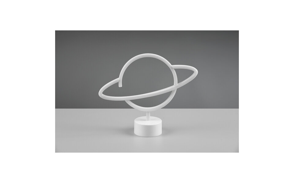 HLW LED LED Tafellamp met USB/Oplaadfunctie - Rond Mat Wit Design - 1.6W Energiezuinig Lichtpunt