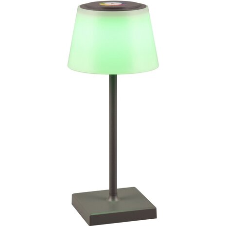 HLW LED Dimbare LED Tafellamp Trion Sansy 2.1W - RGBW, Spatwaterdicht IP44, Oplaadbaar HLW LED Dimbare LED Tafellamp Trion Sansy 2.1W - RGBW, Spatwaterdicht IP44, Oplaadbaar