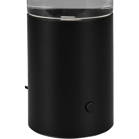 HLW LED LED Tafellamp Trion Wuka Tornado - Rond Mat Zwart, Warm Wit 3000K, 0.9W Energiezuinig