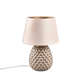 LED Tafellamp Trion Aroniz - Roze Keramiek Rond Design LED Tafellamp Trion Aroniz - Roze Keramiek Rond Design