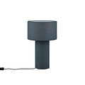 LED Tafellamp Trion Balin - Ronde Blauw Textiellamp met E27 Fitting