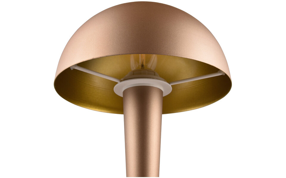 HLW LED LED Tafellamp Trion Candin met E14 fitting - Warm Wit 3000K - Stijlvolle Bruine