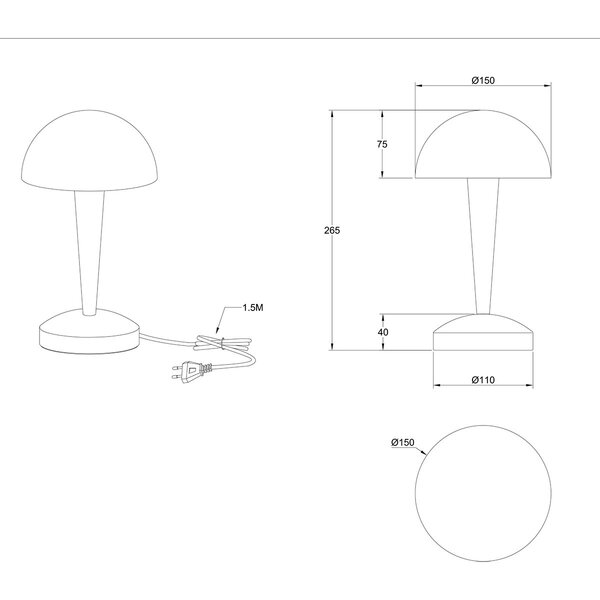 HLW LED LED Tafellamp Trion Candin met E14 fitting - Warm Wit 3000K - Stijlvolle Bruine HLW LED LED Tafellamp Trion Candin met E14 fitting - Warm Wit 3000K - Stijlvolle Bruine