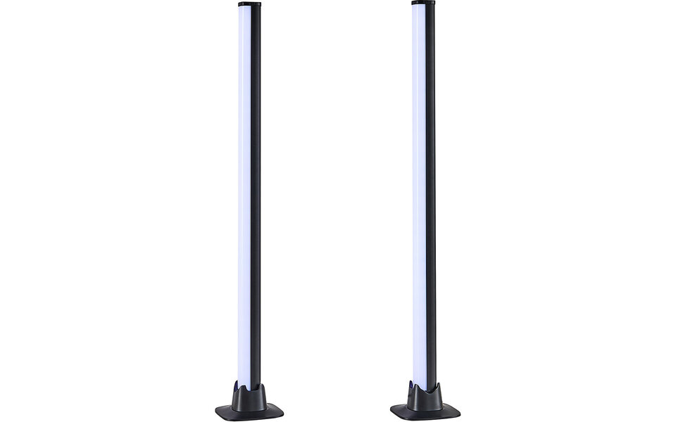 HLW LED Dimbare LED Tafellamp Trion Toy 5W - RGBW, Zwarte metalen behuizing, met afstandsbediening