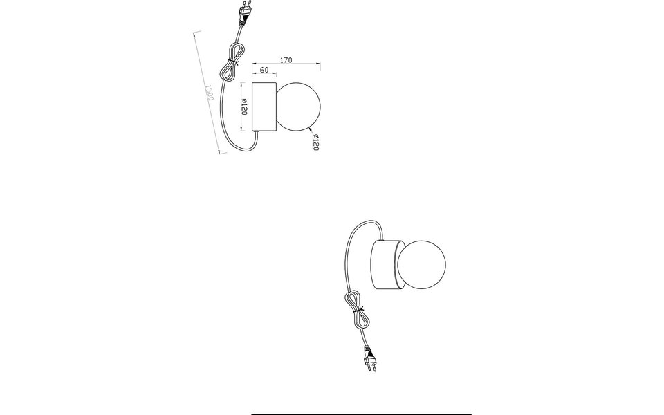 HLW LED LED Tafellamp Trion Tesso - Ronde , metalen  & E14 fitting