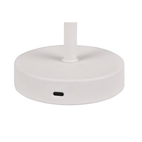 HLW LED LED Tafellamp en Metalen Mat Wit met Warm Wit 2700K–3000K, 5W LED HLW LED LED Tafellamp en Metalen Mat Wit met Warm Wit 2700K–3000K, 5W LED