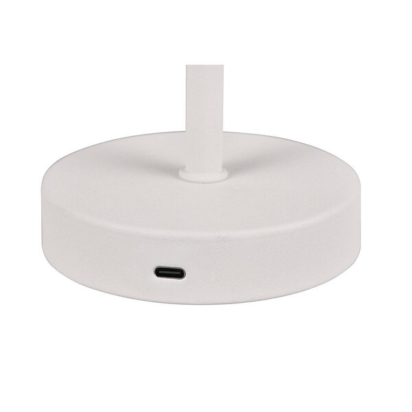 HLW LED LED Tafellamp en Metalen Mat Wit met Warm Wit 2700K–3000K, 5W LED HLW LED LED Tafellamp en Metalen Mat Wit met Warm Wit 2700K–3000K, 5W LED