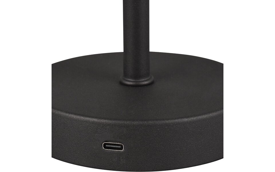 HLW LED LED Tafellamp en Metalen  | Zwarte & Witte en | Warm Wit 2700K–3000K 5W LED