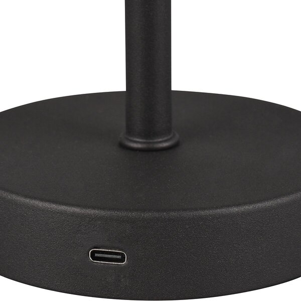 HLW LED LED Tafellamp en Metalen | Zwarte & Witte en | Warm Wit 2700K–3000K 5W LED HLW LED LED Tafellamp en Metalen | Zwarte & Witte en | Warm Wit 2700K–3000K 5W LED