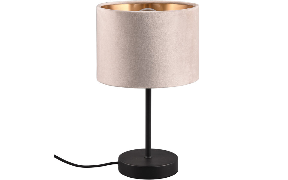 HLW LED LED Tafellamp Julina met Beige Textielkap - Ronde  &