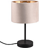 HLW LED LED Tafellamp Julina met Beige Textielkap - Ronde  &