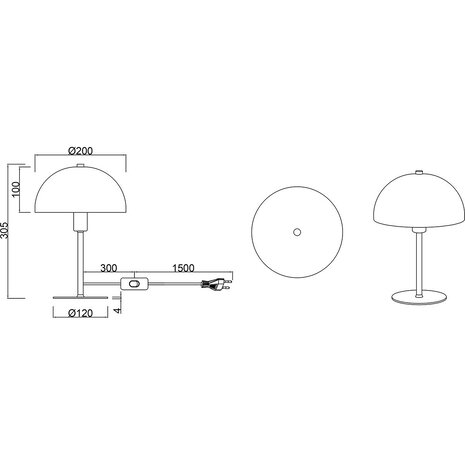 HLW LED LED Tafellamp Trion Alia - Mat Wit, Rond Design, E14 Fitting, Metaal HLW LED LED Tafellamp Trion Alia - Mat Wit, Rond Design, E14 Fitting, Metaal