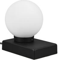 LED Tafellamp Mat Zwart - Ronde & LED Tafellamp Mat Zwart - Ronde &