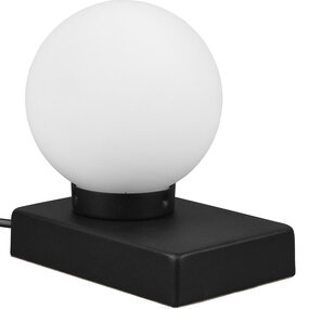 LED Tafellamp Mat Zwart - Ronde & LED Tafellamp Mat Zwart - Ronde &