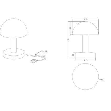 HLW LED LED Tafellamp Trion Nini - Metalen & Glazen in Wit Geborsteld Glas HLW LED LED Tafellamp Trion Nini - Metalen & Glazen in Wit Geborsteld Glas