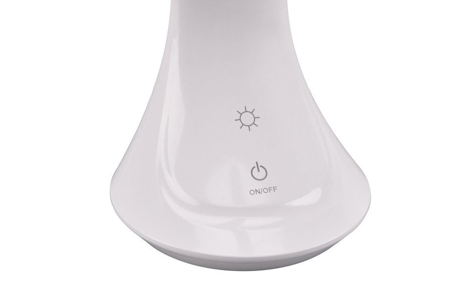 HLW LED Trion Taty LED Bureaulamp 4W met Stoffen Kap, Neutraal Wit en Oplaadbare Batterijen