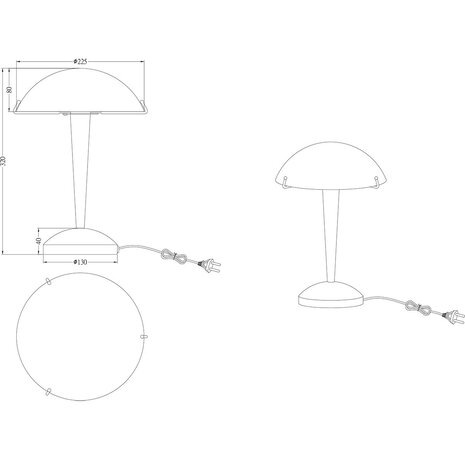 HLW LED Stijlvolle LED Tafellamp met Mat Nikkel & Wit Geborsteld Glas - Metalen