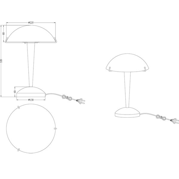 HLW LED LED Tafellamp Trion Ilza - Mat Messing Metalen met Wit Glas HLW LED LED Tafellamp Trion Ilza - Mat Messing Metalen met Wit Glas