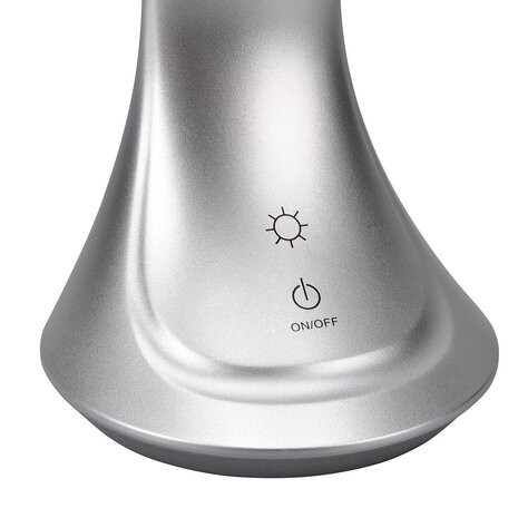 HLW LED LED Bureaulamp 4W met Stoffen Kap, Neutraal Wit Licht & Oplaadbaar