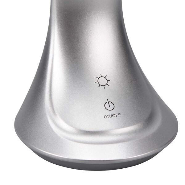 HLW LED LED Bureaulamp 4W met Stoffen Kap, Neutraal Wit Licht & Oplaadbaar