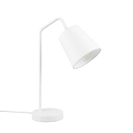 HLW LED Verstelbare LED Tafellamp met Mat Wit Metalen Design en E27 Fitting HLW LED Verstelbare LED Tafellamp met Mat Wit Metalen Design en E27 Fitting