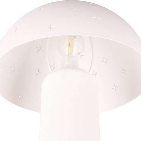 HLW LED LED Tafellamp Trion Ates - Mat Wit Metalen  met E14, Max 28W