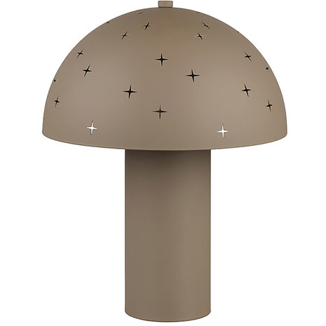 LED Tafellamp Taupe met E14 fitting - Metalen 28W LED, 1 Lichtpunt LED Tafellamp Taupe met E14 fitting - Metalen 28W LED, 1 Lichtpunt