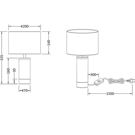 HLW LED LED Tafellamp Trion Raziye - Mat Messing Metalen , Max 25W LED HLW LED LED Tafellamp Trion Raziye - Mat Messing Metalen , Max 25W LED