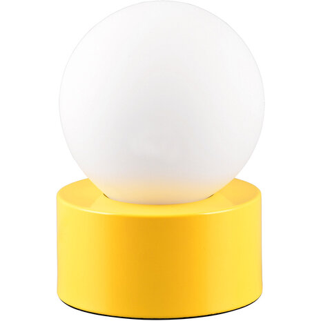 HLW LED LED Tafellamp Trion Stenu - Geel metalen armatuur, E14 fitting, Max 25W LED verlichting HLW LED LED Tafellamp Trion Stenu - Geel metalen armatuur, E14 fitting, Max 25W LED verlichting