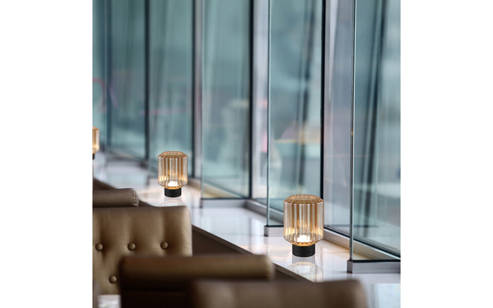 HLW LED Stijlvolle LED Tafellamp en Metalen  in Zwart/Wit - Warm Wit 2700K–3000K, 5W LED