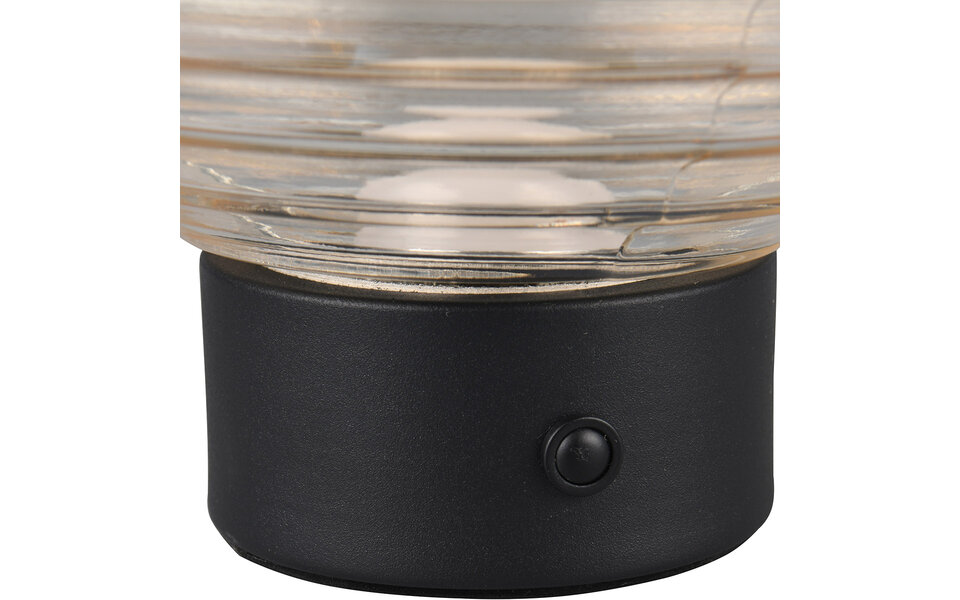 HLW LED Stijlvolle LED Tafellamp en Metalen  in Zwart/Wit - Warm Wit 2700K–3000K, 5W LED