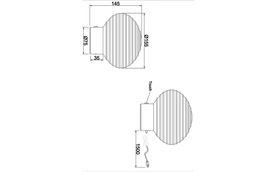 HLW LED LED Tafellamp & Metalen  - Warm Wit 2700K-3000K, 5W LED in Wit & Goud