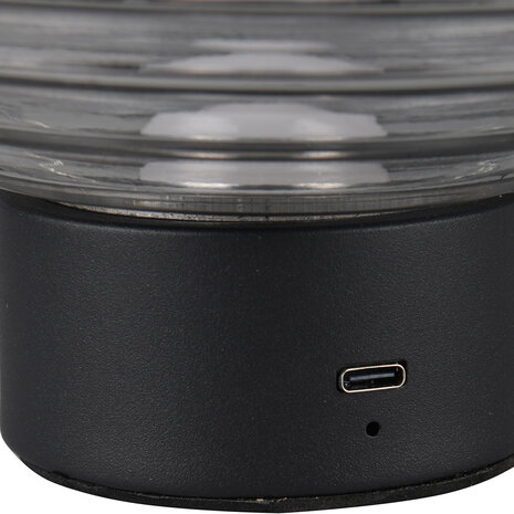 HLW LED LED Tafellamp Trion Rali - Mat Zwart Metaal, Warm Wit 3000K, Oplaadbaar HLW LED LED Tafellamp Trion Rali - Mat Zwart Metaal, Warm Wit 3000K, Oplaadbaar