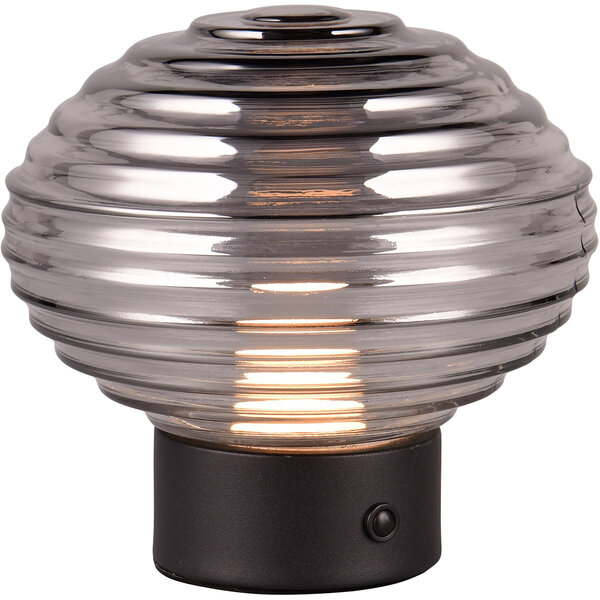 HLW LED LED Tafellamp Trion Rali - Mat Zwart Metaal, Warm Wit 3000K, Oplaadbaar HLW LED LED Tafellamp Trion Rali - Mat Zwart Metaal, Warm Wit 3000K, Oplaadbaar