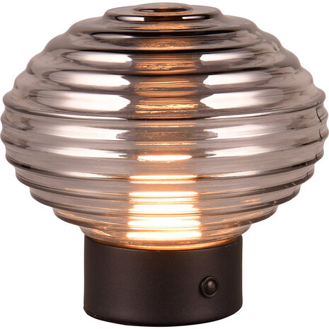 HLW LED LED Tafellamp Trion Rali - Mat Zwart Metaal, Warm Wit 3000K, Oplaadbaar HLW LED LED Tafellamp Trion Rali - Mat Zwart Metaal, Warm Wit 3000K, Oplaadbaar