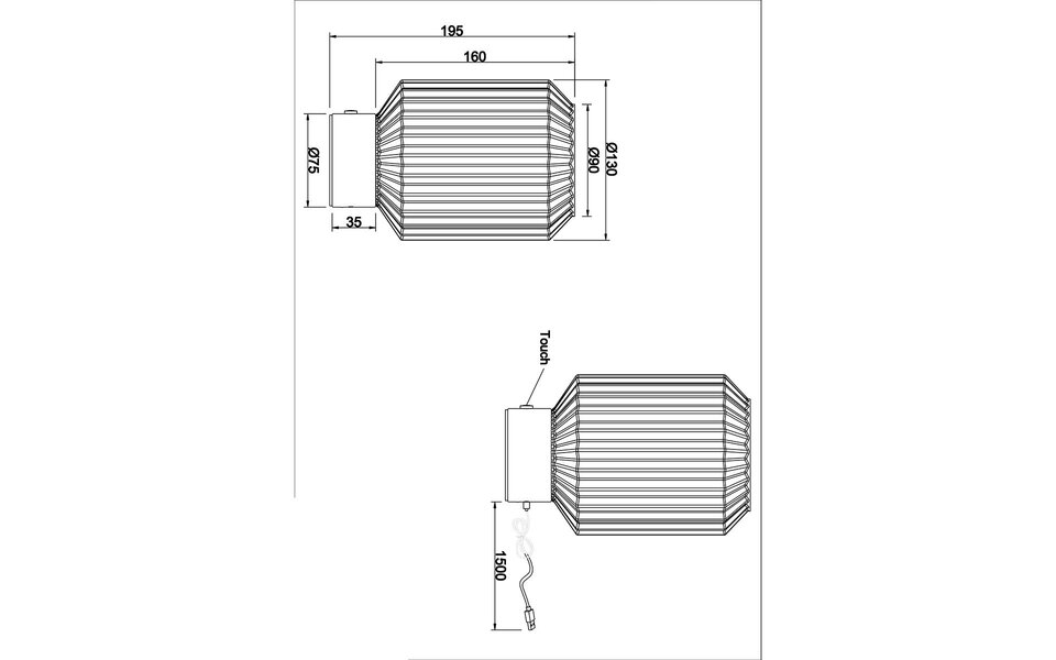 HLW LED LED Tafellamp Trion Doli - Mat Zwarte Metalen  met Rookglas en Warm Wit 3000K