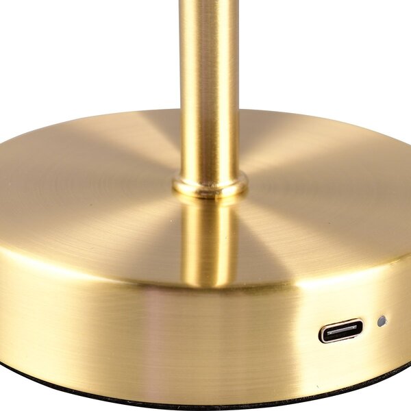 HLW LED LED Tafellamp &  | Witte & Gouden Metalen  | Warm Wit 2700K-3000K | 5W LED