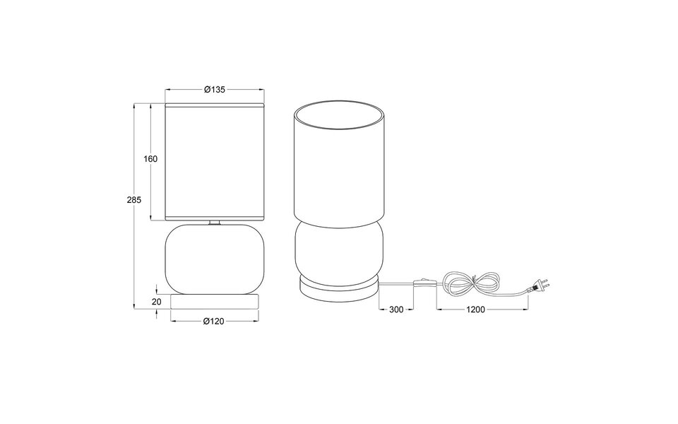 HLW LED LED Tafellamp Trion Oliy - Ronde  & Zwarte Metalen  Stijl