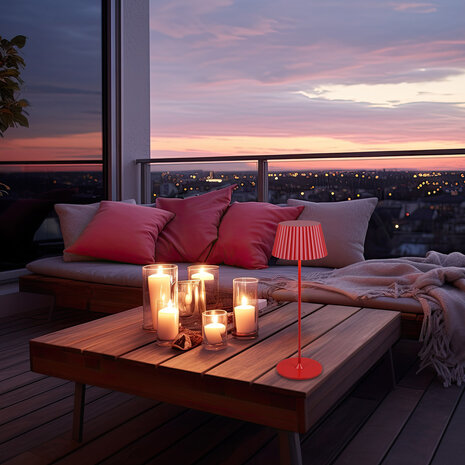 HLW LED Moderne LED Tafellamp & Witte Metalen met Warm Wit 2700K-3000K, 5W LED HLW LED Moderne LED Tafellamp & Witte Metalen met Warm Wit 2700K-3000K, 5W LED