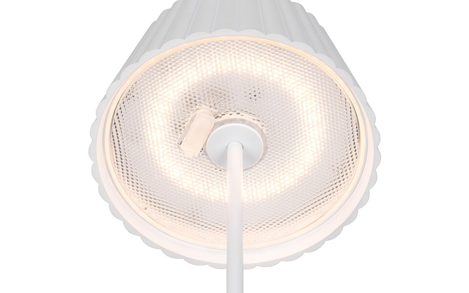 HLW LED LED Tafellamp Mat Wit - Warm Wit 3000K - 1.5W LED Lamp, Oplaadbaar & Energiezuinig