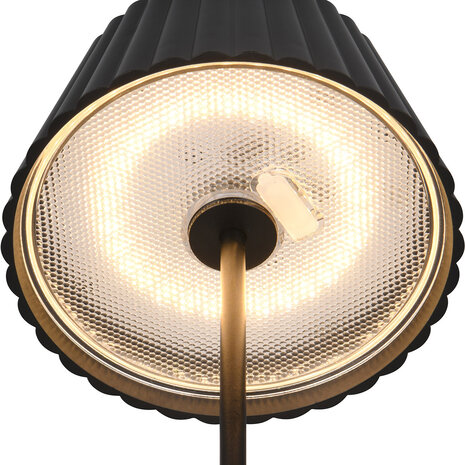 HLW LED Stijlvolle LED Tafellamp Trion Uraz - Mat Zwarte Metalen - Warm Wit 3000K HLW LED Stijlvolle LED Tafellamp Trion Uraz - Mat Zwarte Metalen - Warm Wit 3000K